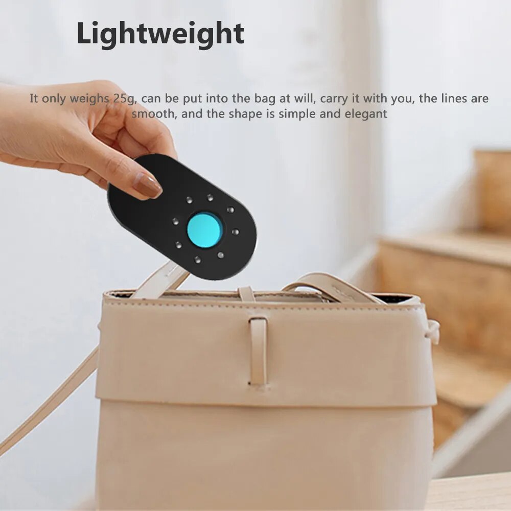 Hidden Camera Detector Professional Security Protection Against Candid Cameras, Bugs, Spy Devices, and Invisible Gadgets with Infrared Presence Sensor
