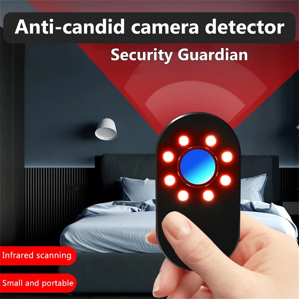 Hidden Camera Detector Professional Security Protection Against Candid Cameras, Bugs, Spy Devices, and Invisible Gadgets with Infrared Presence Sensor