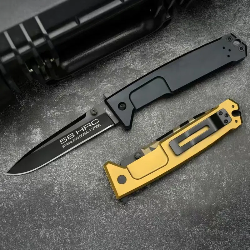 Rugged Folding Knife for Field Hunting, Portable Self-Defense, and Emergency Rescue - Sharp Slicing Blade