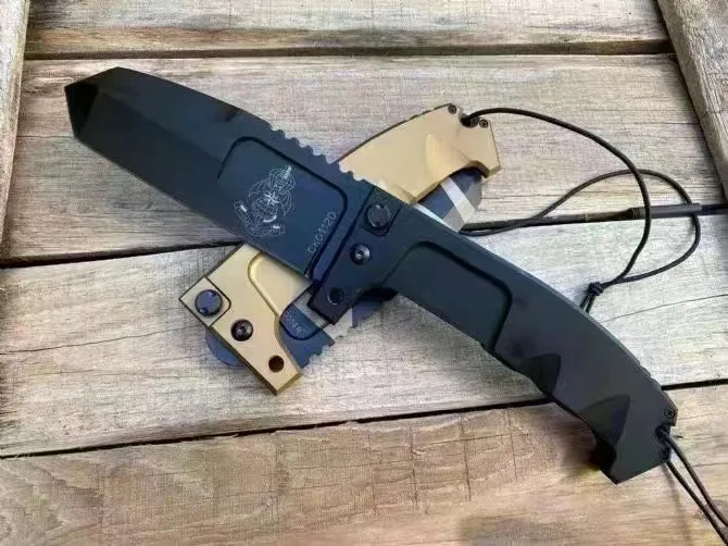 Self Defense Knife Portable Heavy-Duty Folding Blade for Field Hunting, Emergency Rescue