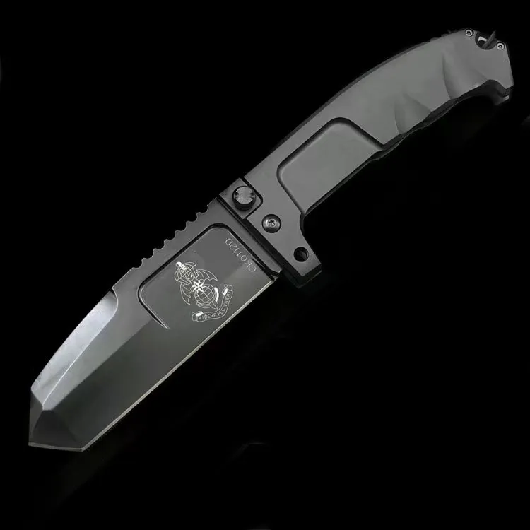 Self Defense Knife Portable Heavy-Duty Folding Blade for Field Hunting, Emergency Rescue